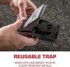 Tomcat Rat Snap Trap, for Home and Farm Use, Kills Rats, Removable Bait Cup, Easy-Set Features, 4-Pack