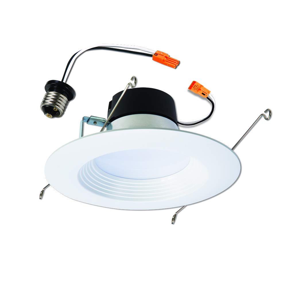 HALO LT 5 in / 6 in 6-Pack Indoor/Outdoor Recessed LED Retrofit Trim Can Lights 3CCT Selectable 3000K/4000K/5000K 600 Lumens Dimmable ENERGY STAR Certified