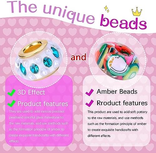 AIPRIDY Charm Bracelet Making Kit,Unicorn Mermaid Crafts Gifts Set Can Inspires Imagination and Creativity,Jewelry Making Kit Perfect Gifts for Girls 5-12 Years Old (72 Pieces Rose)