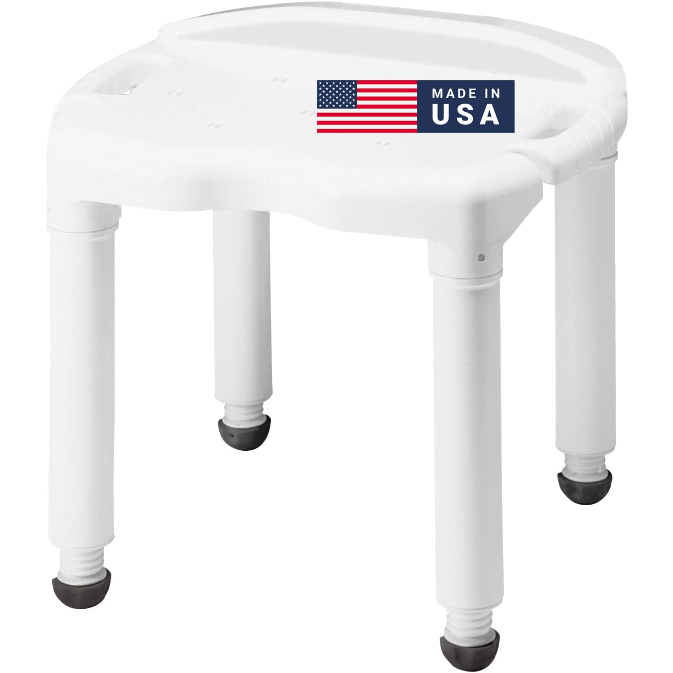 Carex Universal Bath Seat and Shower Chair, Heavy Duty Shower Bench for Bathtub, Safety Bath Seat Stool for Seniors and Disabled, Supports up to 400 lbs, Adjustable Height Shower Bench for Inside Tub