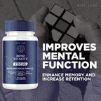 Mind Vitality Focus Brain Supplement to Boost Focus and Concentration & Avoid Mid-Afternoon Fatigue, Advanced Formula - Pack of 5(300 Capsules)