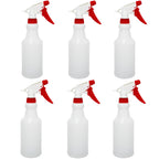 Brsazee 6 Pack 16oz Spray Bottles, Reusable Fine Mist Water Sprayer for Plants, Cleaning, High Output Ultrafine Misting Plastic Spray Bottles for Water, Salon, Garden, Kitchen and Bathroon