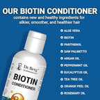 Dr. Berg Biotin Conditioner for Men & Women (Improved High-Performance Formula) - Independently Tested & Certified Paraben- Sulfate- & Silicone-Free - Infused w/Biotin, Argan & Botanicals - 8 Fl oz