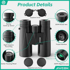 30x52 Binoculars for Adults - HD High Powered Binoculars with Phone Adapter and Tripod, Waterproof & Large View Telescope for Bird Watching, Hunting, Stargazing, Hiking, Travel, Sports