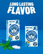 Milliways Mighty Mint Super Natural Gum - Plastic-Free Chewing Gum | Xylitol, Aspartame-Free, Sugar-Free, Plant-Based | 12 Packs of 10 Pieces (120 Pieces Total)