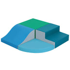 TODIBY 4-Pieces Climbing Toys for Toddlers: PU Leather - Soft Play Climbing for Toddlers - Foam Climbing Blocks for Crawling and Sliding Indoor Playground for Kids