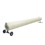 UCEDER Pool Solar Reel Cover with Adjustable Strap, Waterproof Cover for Solar Blanket, 420D Heavy Duty Swimming Solar Reel Storage for Above Ground & Inground Pool (Beige,18 FT)