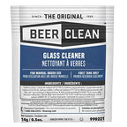 BEER CLEAN Diversey Bar Glass Cleaner, 0.5 oz Packets (100-Pack) – Concentrated Powdered Compound for Hot/Cold Water, Odorless Detergent, No Residue, Use for Manual Brush 3-Sink Systems, 990221