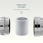 AquaBliss High Output Shower Filter Replacement Cartridge – Reduces Chemicals & Chlorine, Restores pH Balance, Glowing Skin, Strong Nails & Shimmering Hair – 1-Pack (SFC100)
