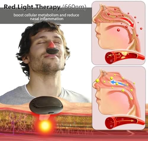 Red Light Nasal Therapy Instrument,2025 New Red Light Nasal Therapy Device, Red Light Therapy for Nose,Colds Red Light Therapy for Nose, Nasal Red Light Therapy