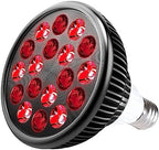 Red Light Therapy Bulb, Red Light Therapy for Body and Face Use, 18 LEDs 660nm Red and 850nm Near Infrared Red Light Therapy Lamp Suitable E26 Socket (Only Bulb)
