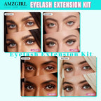 Lash Clusters Kit 240Pcs,Diy Eyelash Extension Kit 40D D Curl,Individual Lashes Cluster with Lash Bond & Seal Lash Tweezer and Lash Glue Remover,Eyelashes Extensions Kit For Beginners (D-MIX 9-16mm)