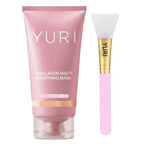 YURI Collagen Overnight Wrapping Peel Off Face Mask, Overnight Collagen Face Mask Easy Peel Off Facial Mask Skin Care Night Mask, Reduce Fine Lines & Dullness, Anti-Aging Skin Car