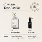 Arey Not Today, Grey Daily Hair Supplement for Women & Men | Slows Grey Hair Growth in 3–6 Months | Support for Thicker, Healthier Hair | Biotin, B + D Vitamins | Vegan & Gluten-Free (3 Months)