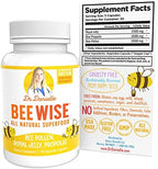 Dr. Danielle's Bee Wise - Bee Pollen Supplement - Bee Well with Royal Jelly, Propolis, Beepollen in 4 Daily Bee Pollen Capsules
