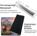 MTG Playmat with Zones Magic Card Playmat Game Mat,TCG & CCG Card Games Mat with Free Storage Bags Size 24 x 14 Inches (with Zones,Mountain)