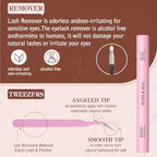 DIY Lash Extension Kit Volume Lash Clusters 60D+80D D Curl Individual Lashes Lash Clusters Kit Thick Eyelash Extension Kit 280 pcs Thin Band Cluster Lashes Lash Bond and Seal Lash Tweezers