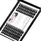 Bodermincer 84 Clusters Large Pack D Curl Volume Lashes Set Wide Cluster False Eyelash DIY Eyelash Extension Individual Lash Girl Women Home Eyelash Extension (14mm)