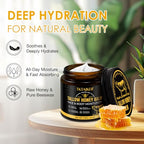 Beef Tallow for Skin, Beef Tallow for Face, Hydrating Tallow Balm with Raw Honey and Beeswax, Grass-Fed Beef Tallow & Raw Wild Honey Blend, Body & Face Moisturizer, Natural Formula, Light Scent