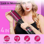 Nicebay Hair Dryer Brush, Hot Tools Blow Dryer Brush for Women, One Step Blowout Brush with Display Screen, Oval Ceramic Barrel, Negative Ion