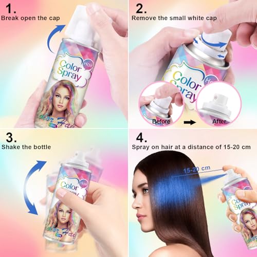 Temporary Hair Color Spray, Temporary Hair Color Wax, Washable Hair Wax Dye Pomades Disposable Natural Hair Strong Style for Christmas Party,Hollowen,Cosplay (Blue)