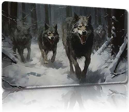 Playmat for MTG, with Free Storage Bags,Game Mat 24 x 14 inches, TCG and Board Game Mat for Cards,Mousepad Desk Mats (Regular,Magic Mat 5)