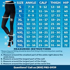 ABSOLUTE SUPPORT Plus Size Toeless Compression Tights for Women 20-30mmHg, Womens Opaque Compression Pantyhose with Plus Size for DVT, Reticular Veins, Superficial Thrombophlebitis, Black, 5X-Large
