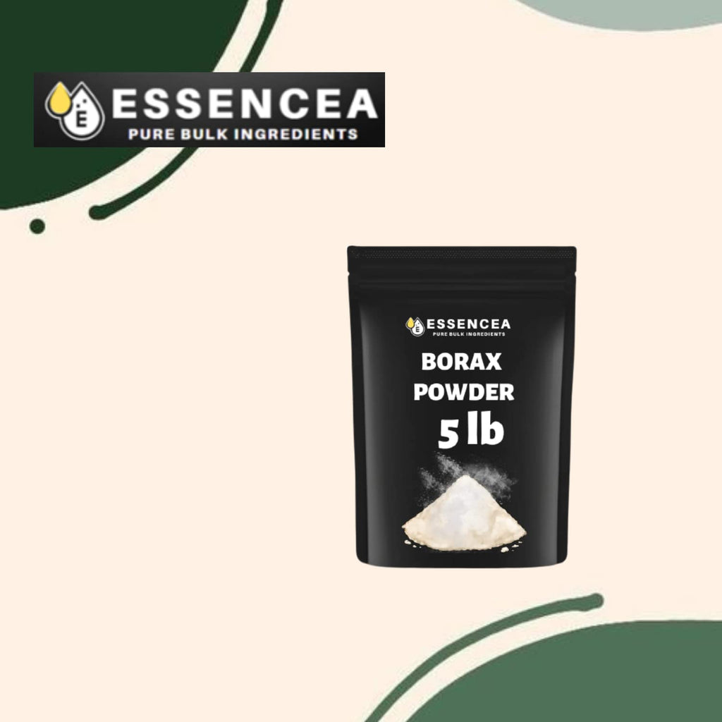 Essencea Borax Powder 5lb Pure Bulk Ingredients | Can be Used as Multi-Purpose Cleaner | Bulk Bag (80 Ounces)