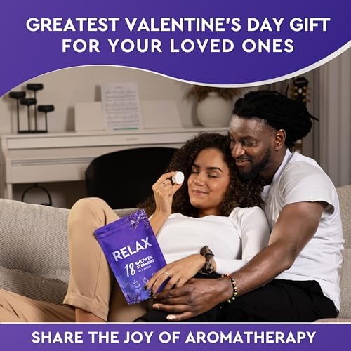 Cleverfy Shower Steamers Aromatherapy - Lavender 18 Pack of Shower Bombs with Essential Oils. Self Care Birthday Gifts for Women and Valentines Day Gifts for Her and Him.