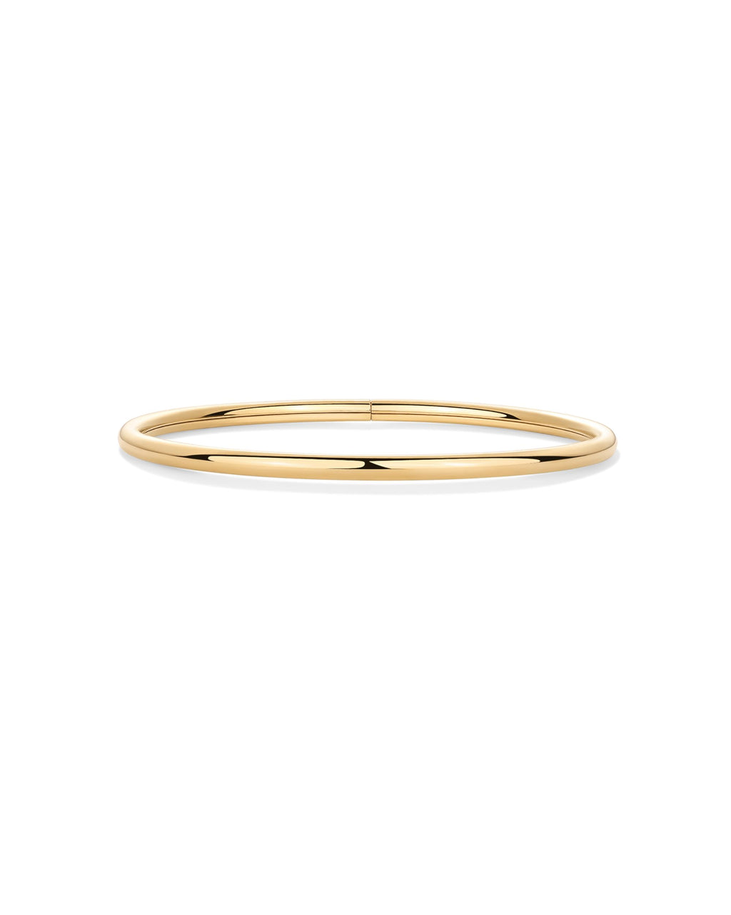 PAVOI Classic Waterproof Small Bangle Bracelet for Women, Yellow Gold, 57MM