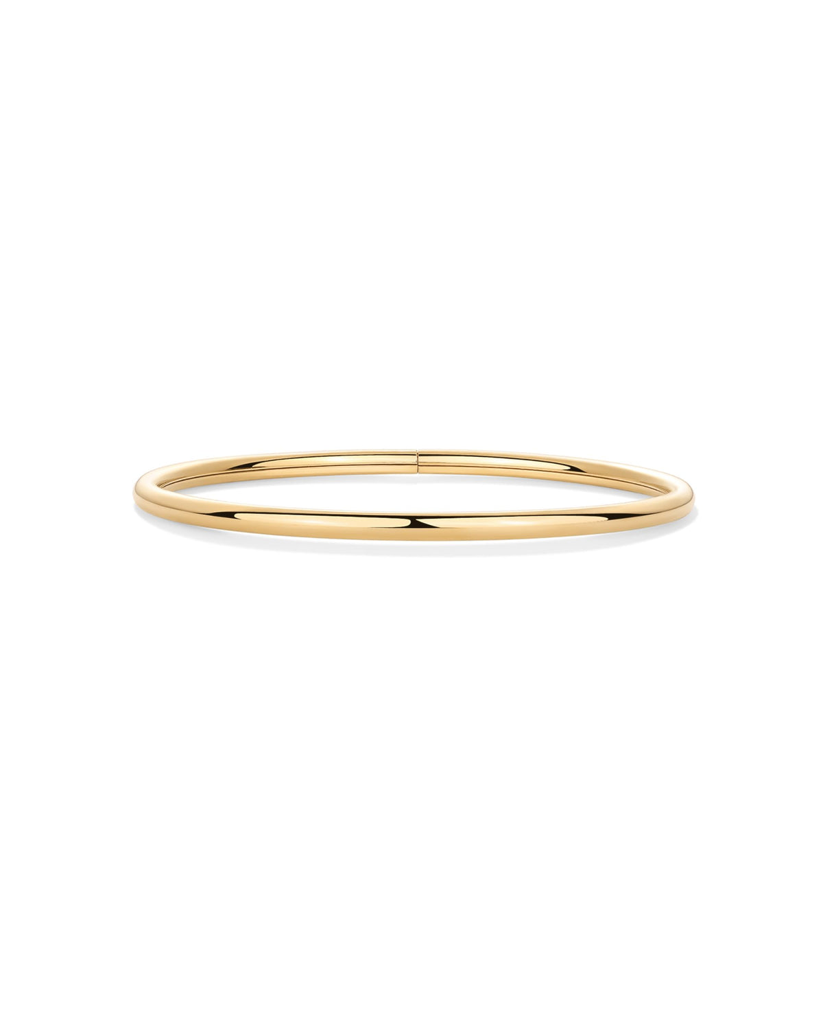 PAVOI Classic Waterproof Small Bangle Bracelet for Women, Yellow Gold, 57MM