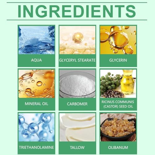 Grass-fed Tallow with Frankincense Oil & Castor Oil, 60g Organic Tallow Moisturizer for Skin, Tallow And Manuka Honey Cream for Face, Body