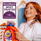 Tide Hygienic Clean Heavy 10x Duty Liquid Laundry Detergent, HE Compatible, Spring Meadow Scent, 59 Loads, 84 fl oz
