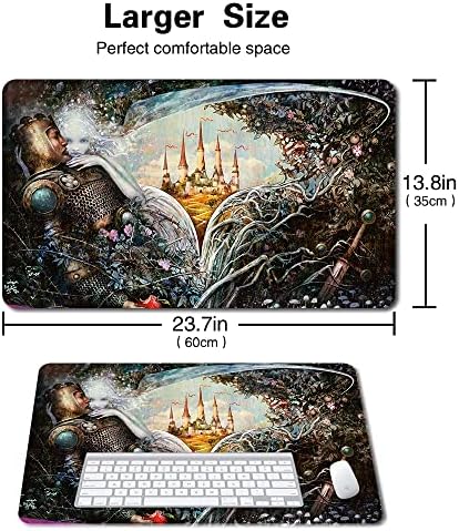 Board Game TCG Playmat Table Mats Games Size 60X35 cm Mousepad Compatible for MTG CCG RPG Trading Card Game (MTG1-THRONE of ELDRAINE Teaser)