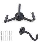 Jashem Guitar Wall Mount - Acoustic & Electric Guitar, Ukulele, Banjo & Mandolin Wall Hanger (2 Packs)