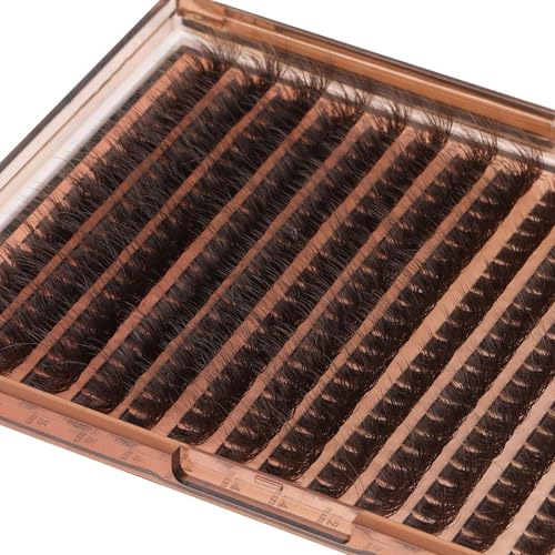 Brown Lash Clusters 320 Pcs Lash Extension Kit Fluffy DIY Eyelash Extensions Kit Natural Look Cluster Lashes D Curl 8-16 MM Mixed Lash Bond and Seal Lash Tweezers for Lash Clusters Kit DIY at Home