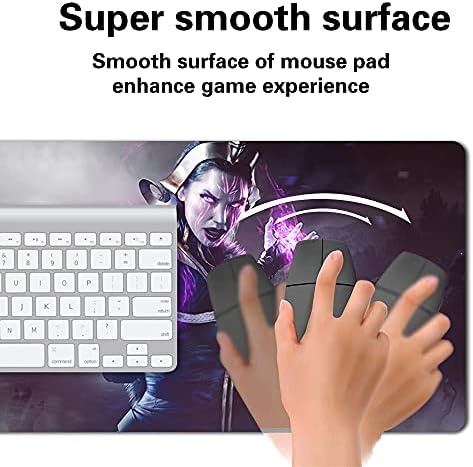 Board Game MTG Playmat Games Size 60X35 cm CCG Compatible for MTG CCG RPG Trading Card Game (Liliana)