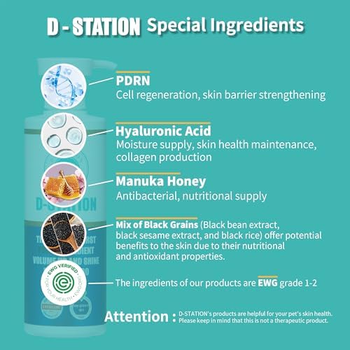 PDRN Volume Up & Shine Pet Shampoo - Contains PDRN & Manuka Honey - Enhances Skin Health, Moisturizes, Relieves Itching, Prevents Odor, Enhances Volume, and Gives Coat Shine for Dogs and Cats. 10.1 oz