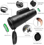 Monocular Telescope,80x100 HD High Powered Monoculars for Adults with Smartphone Adapter Tripod,Monocular for Hunting Wildlife Bird Watching Travel Camping Hiking,BAK4 Prism FMC Lens,Waterproof