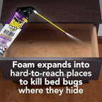 Raid Max Bed Bug Crack & Crevice Extended Protection Foaming Spray, Kills Bed Bugs for up to 8 weeks on Laminated Woods and Surfaces, 17.5 oz