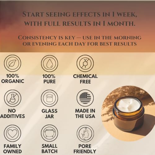100% Grass-Fed Beef Tallow Balm, Moisturizing Cream with Manuka Honey, Beeswax & Olive Oil – Handmade All-Natural Skincare for Soft, Smooth Skin(2oz) (2oz, Orange)