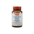 Equip Grass-Fed Beef Organs - Regenerative Freeze Dried Beef Liver Capsules - Includes Kidney & Heart - Natural Multivitamin Organ Supplements to Support Energy, Immunity & Heart Health (30 Servings)