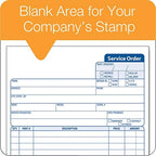 Adams Service Order Form, 3 Part, Carbonless, 5 2/3"X9" Inches, 250 Sets per Pack (3-584)