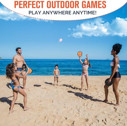 Toss and Catch Ball Game, Kids Toddler Baseball Glove & Catch Ball Toys, Kids Outdoor Games for Family, Toys for Beach Pool Yard Outside, Birthday Gift for Ages 3 4 5 6 7 8-12 Year Old Boys Girls