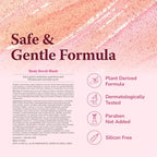 Daily Scrub & Body Wash - Exfoliating Body Scrub, Dead Sea Salt & Himalayan Pink Salt, Natural Moisturizing Body Wash, Retinol & Hyaluronic Acid Shower Gel, Korean Skincare 21.1oz