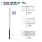 WamBam 4ft White Vinyl Finishing Post