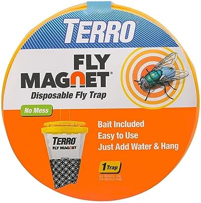 TERRO Fly Magnet Disposable Outdoor Fly Trap with Bait T524