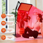 Red Light Therapy for Face and Body, Red Infrared Light Therapy Lamp Belt with Stand, Led 660nm Red Light & 850nm Infrared Light, Red Light Therapy Device for Skin Back Shoulder Pain Relief