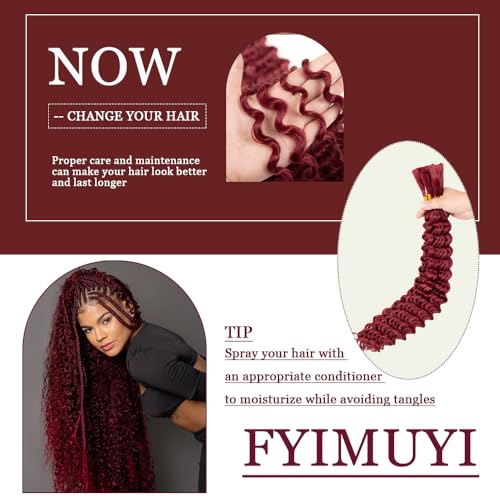 Braiding Hair for Boho Braids Hair 200g 20 Inch Curly Braiding Hair No Weft Deep Wave Bulk Hair for Braiding Wet and Wavy Boho Hair for Braiding (#bug,200g/ 6 bundles)