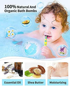 Light Up Bath Bombs with Surprise Inside, 4.23 oz Natural Bath Bombs Gift Set 6 with Essential Oils, Magnesium Large Bath Bombs for Women Relaxing Spa Bath Skin Moisturize Gifts for Women